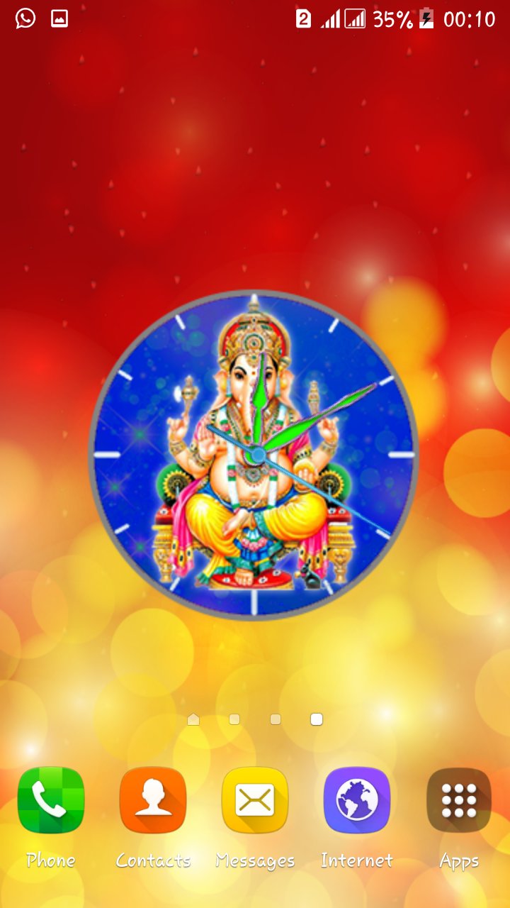 Ganesh Clock LiveWallpaper APK screenshot 1