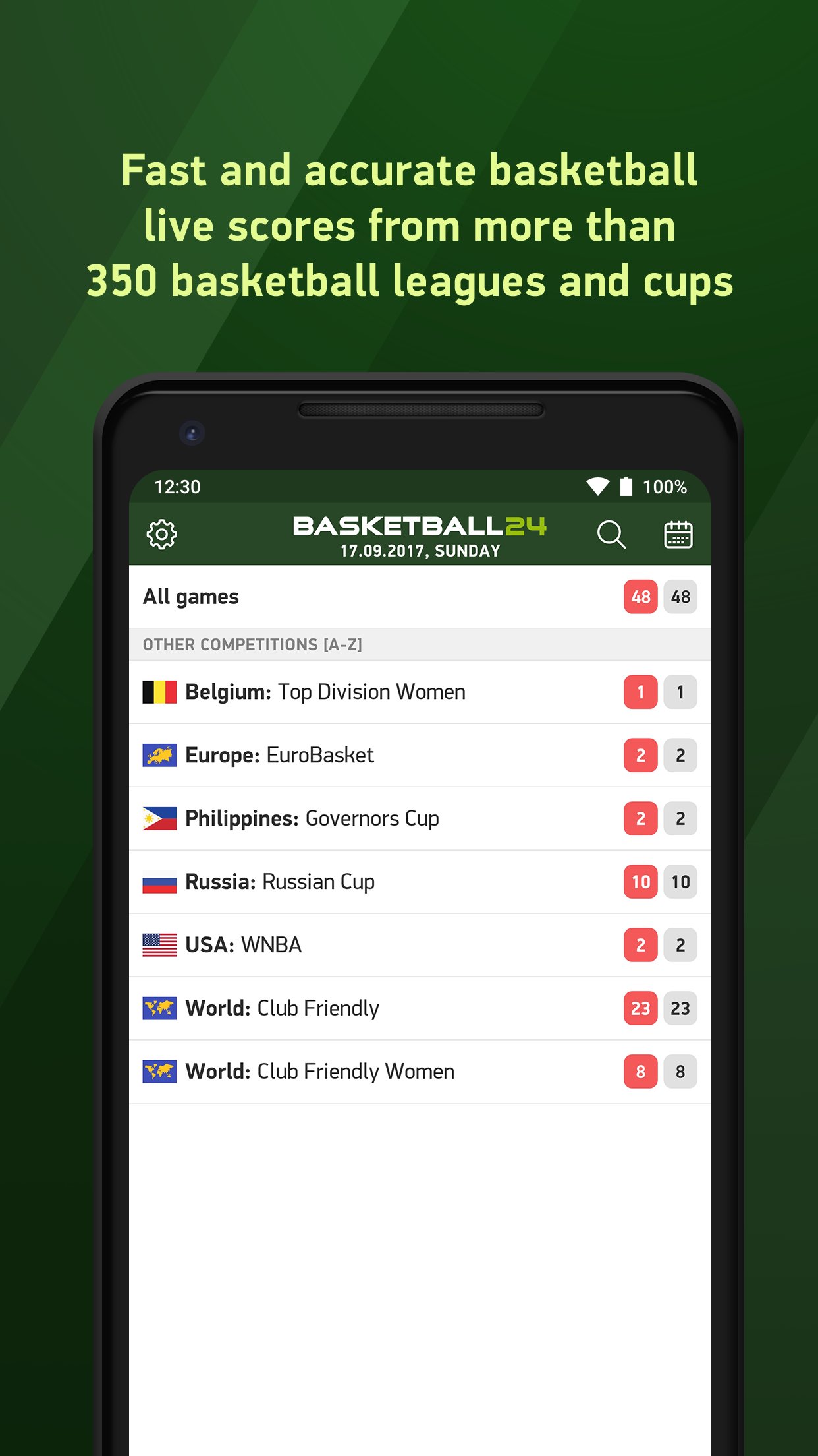 24 basketbol - canlı Skorlar MUAYENE screenshot 1