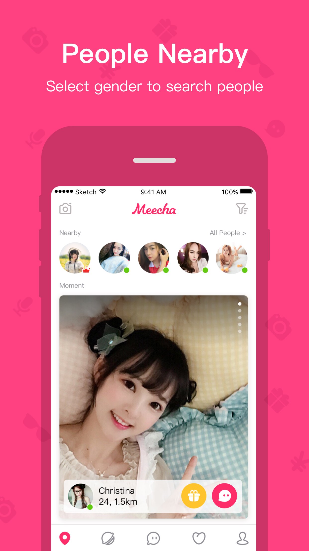 Meecha - İnsanlarla tanışıp Yakın kuru temizleme screenshot 1