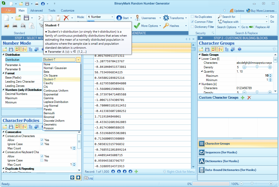 Random Number Generator Free Edition screenshot 1