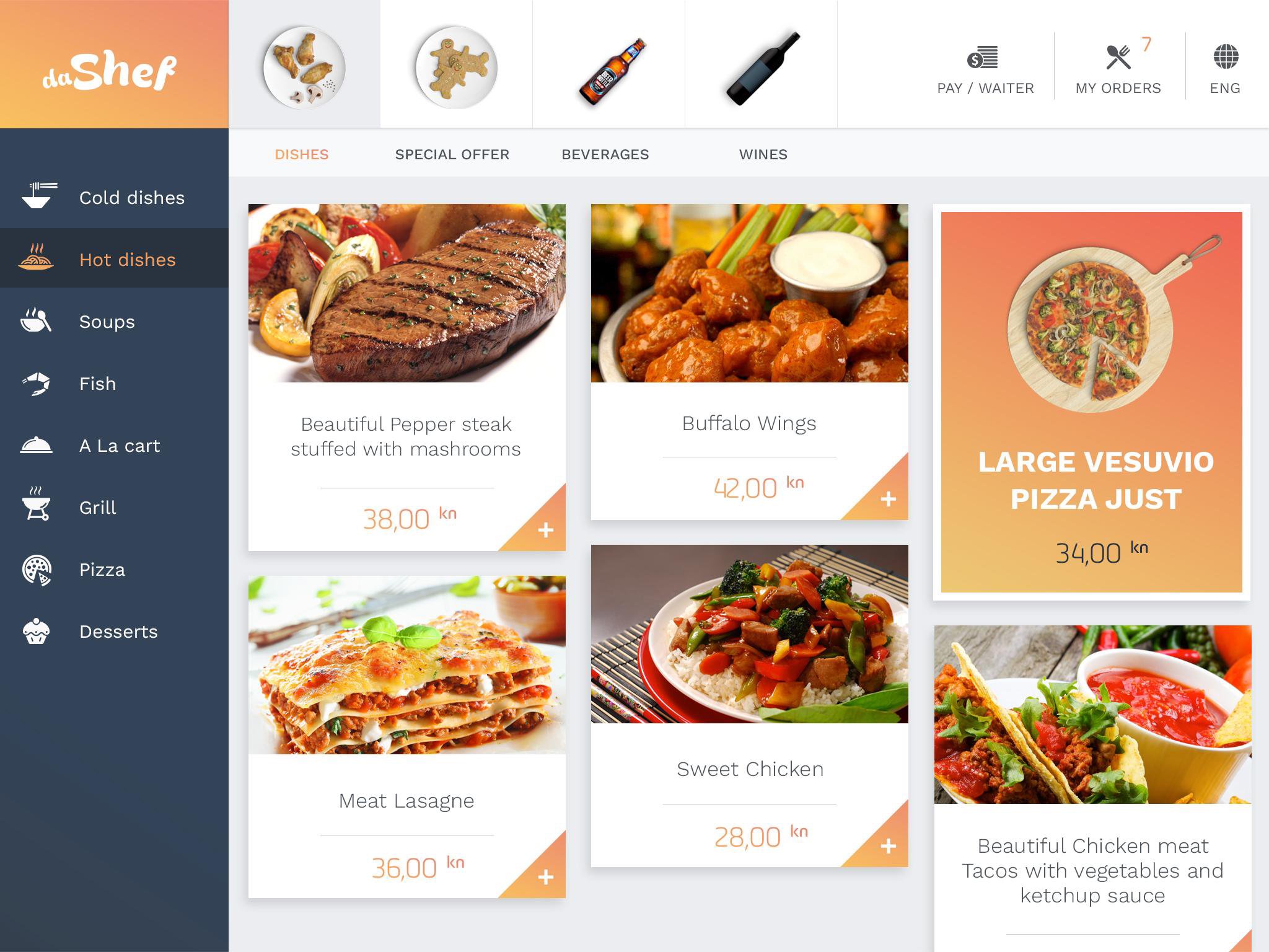 DaShef dijital restoran menü MUAYENE screenshot 1