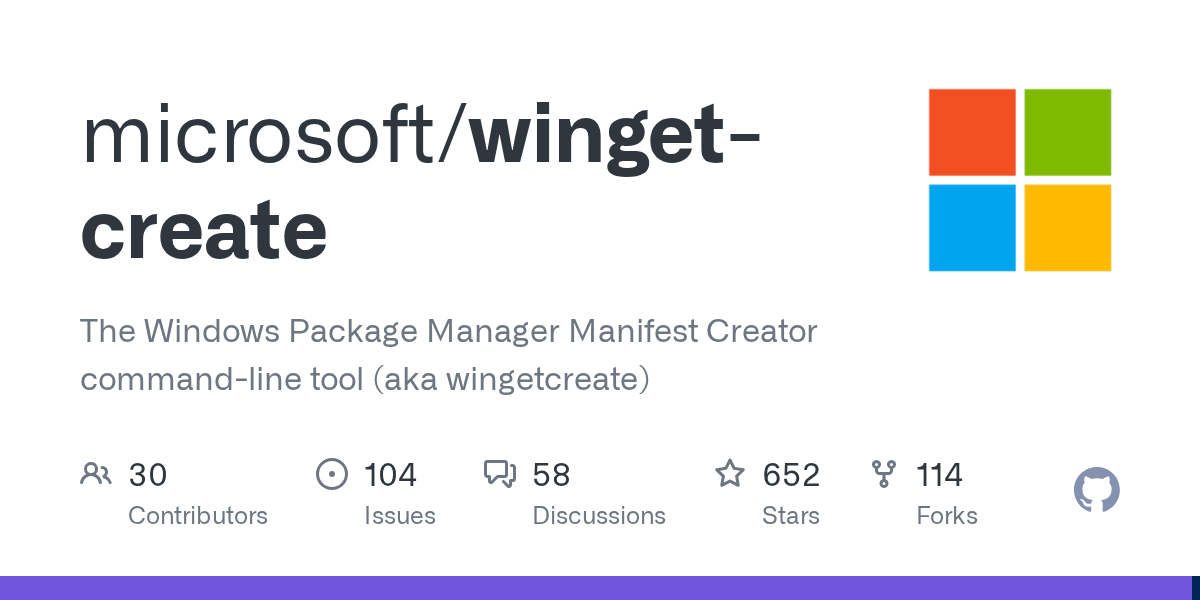 Windows Package Manager Manifest Creator screenshot 1