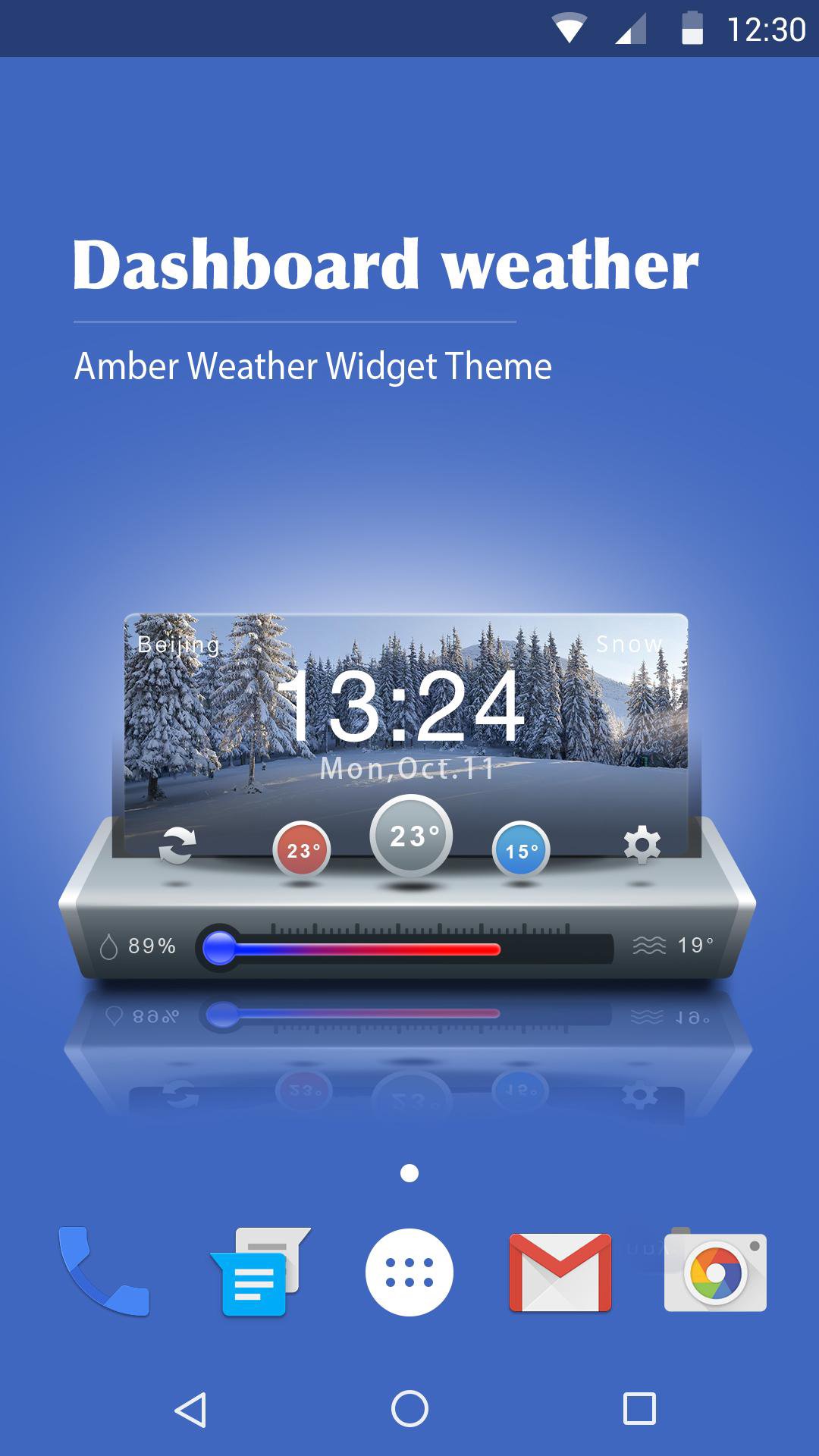 Dash Clock Widget for Android APK screenshot 1