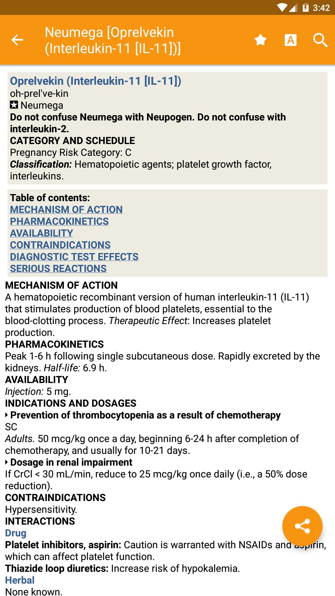 Drug Reference Health Professi APK screenshot 1