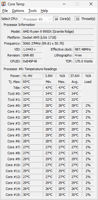 Core Temp screenshot 1
