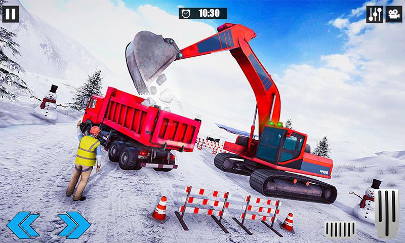 Ağır Kar Ekskavatör Simülatörü MUAYENE screenshot 1