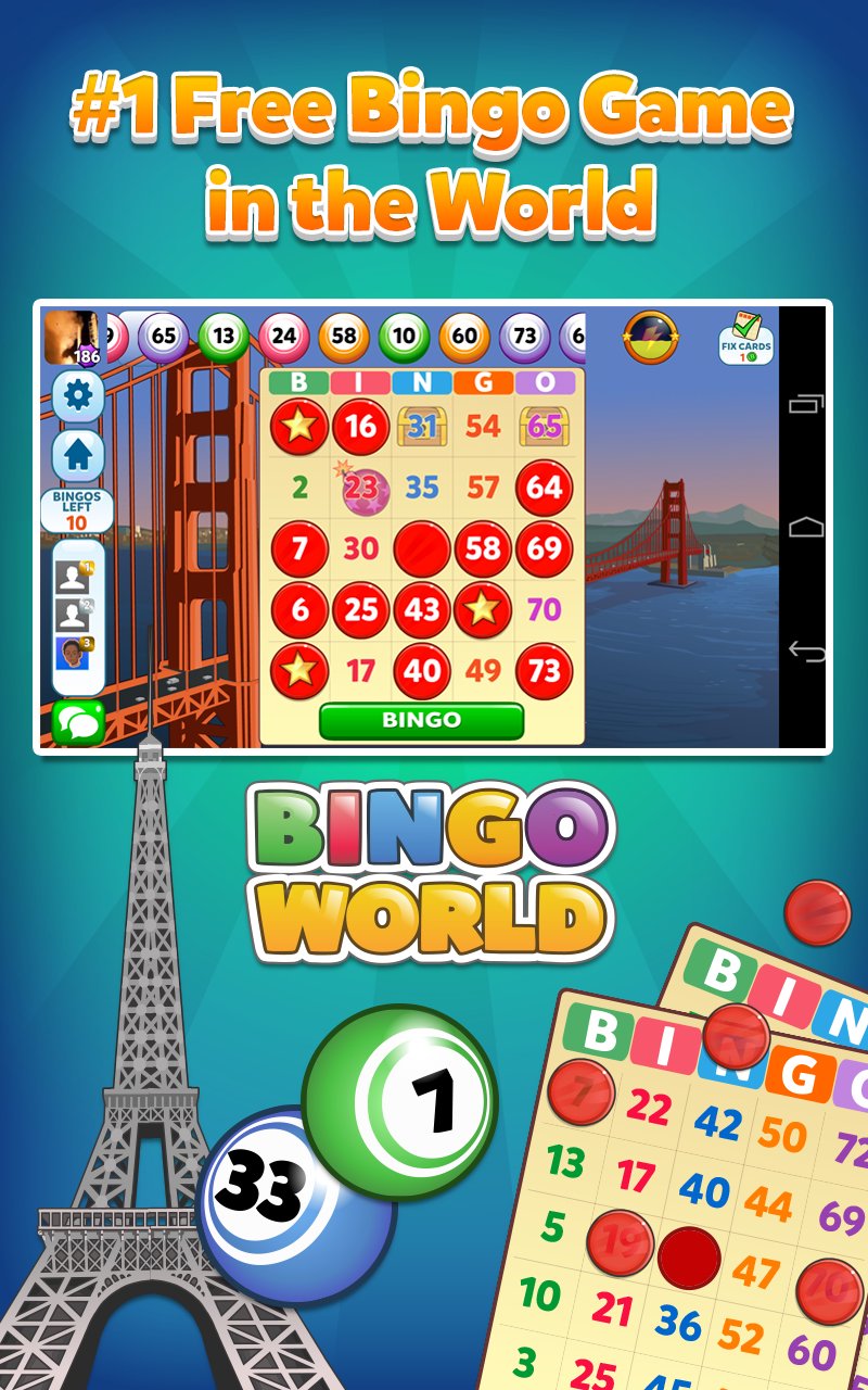 Bingo World - ÜCRETSİZ Oyun MUAYENE screenshot 1