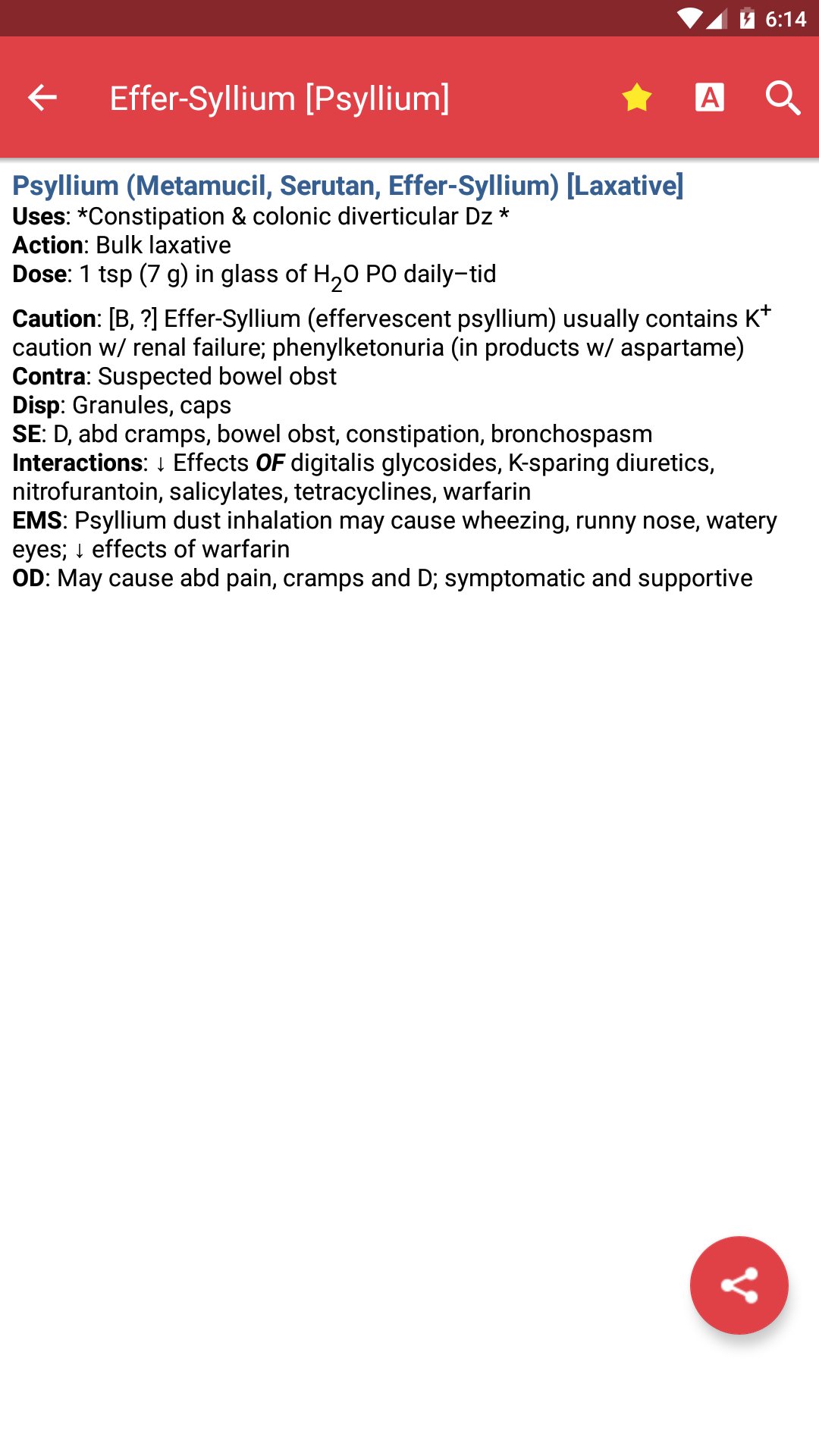 EMS Pocket Drug Guide APK screenshot 1