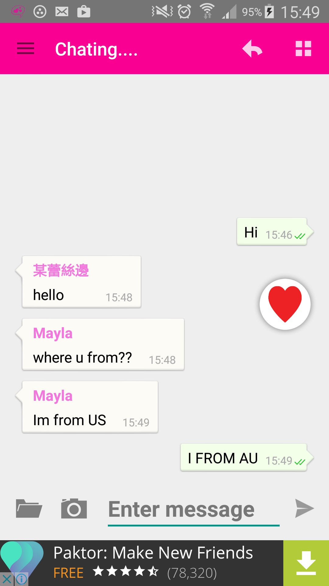 Lesbian Chat(No logon,photo) APK screenshot 1