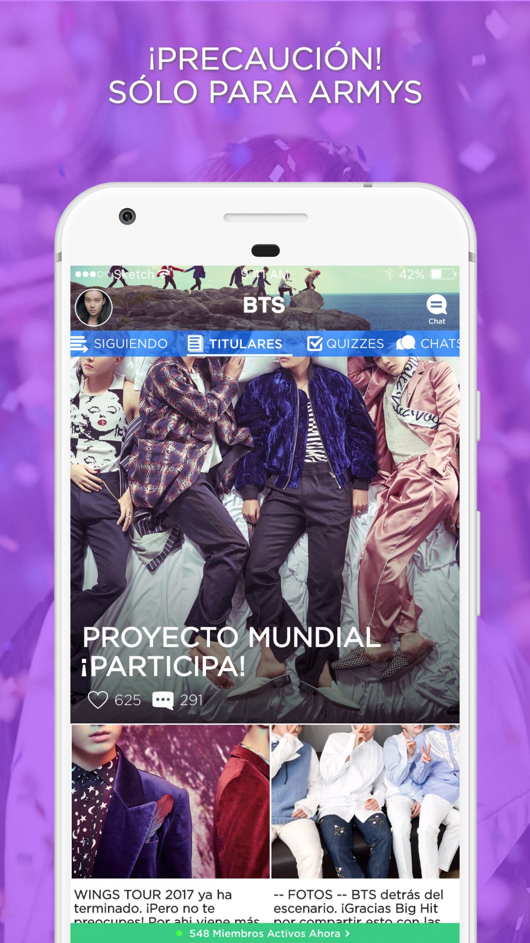 ARMY Amino en Español para BTS APK screenshot 1