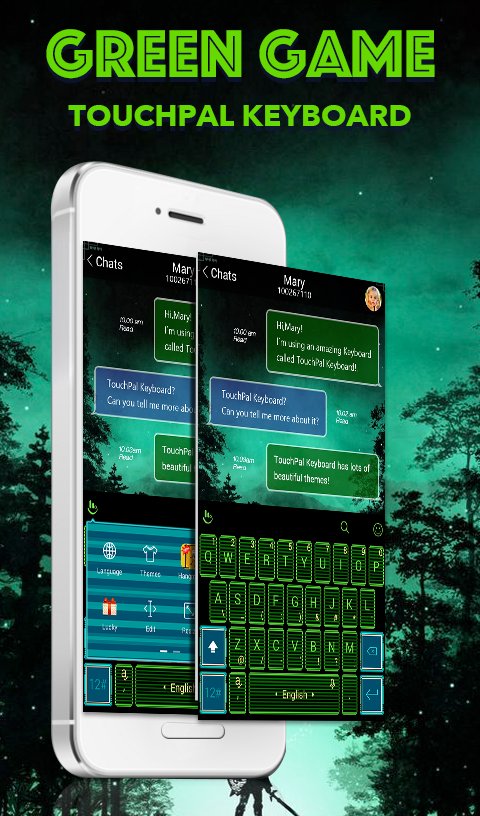 Green Game Keyboard Theme APK screenshot 1