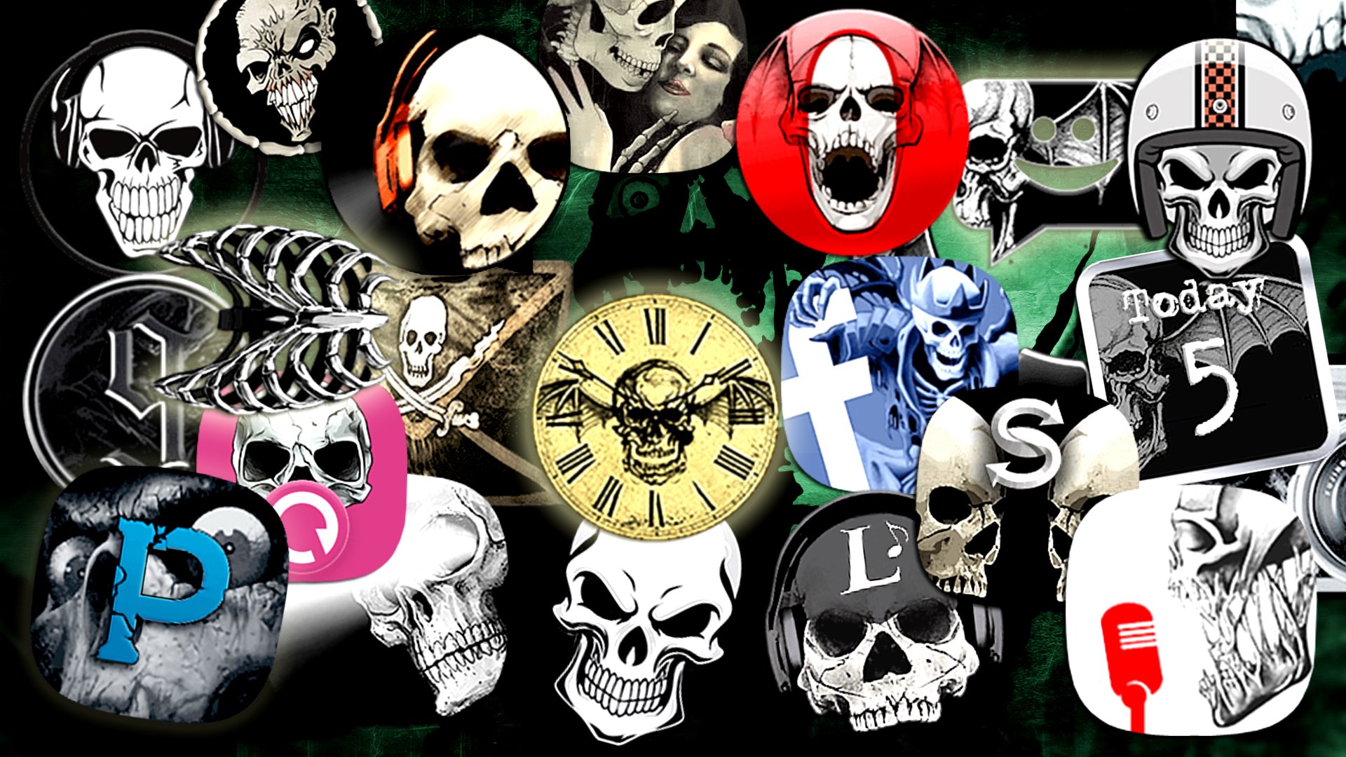 Dark Skull Theme APK screenshot 1