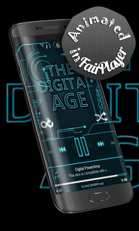 Digital Poweramp Skin APK screenshot 1