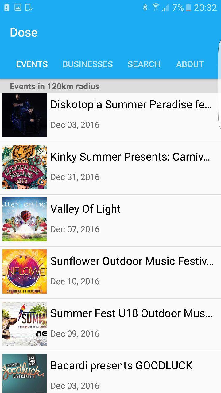 Dose - Find Events Around You APK screenshot 1