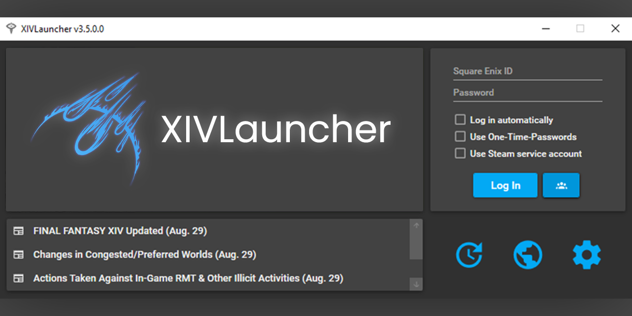 XIVLauncher screenshot 1