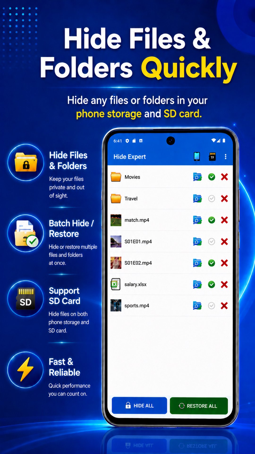 File Hide Expert APK screenshot 1