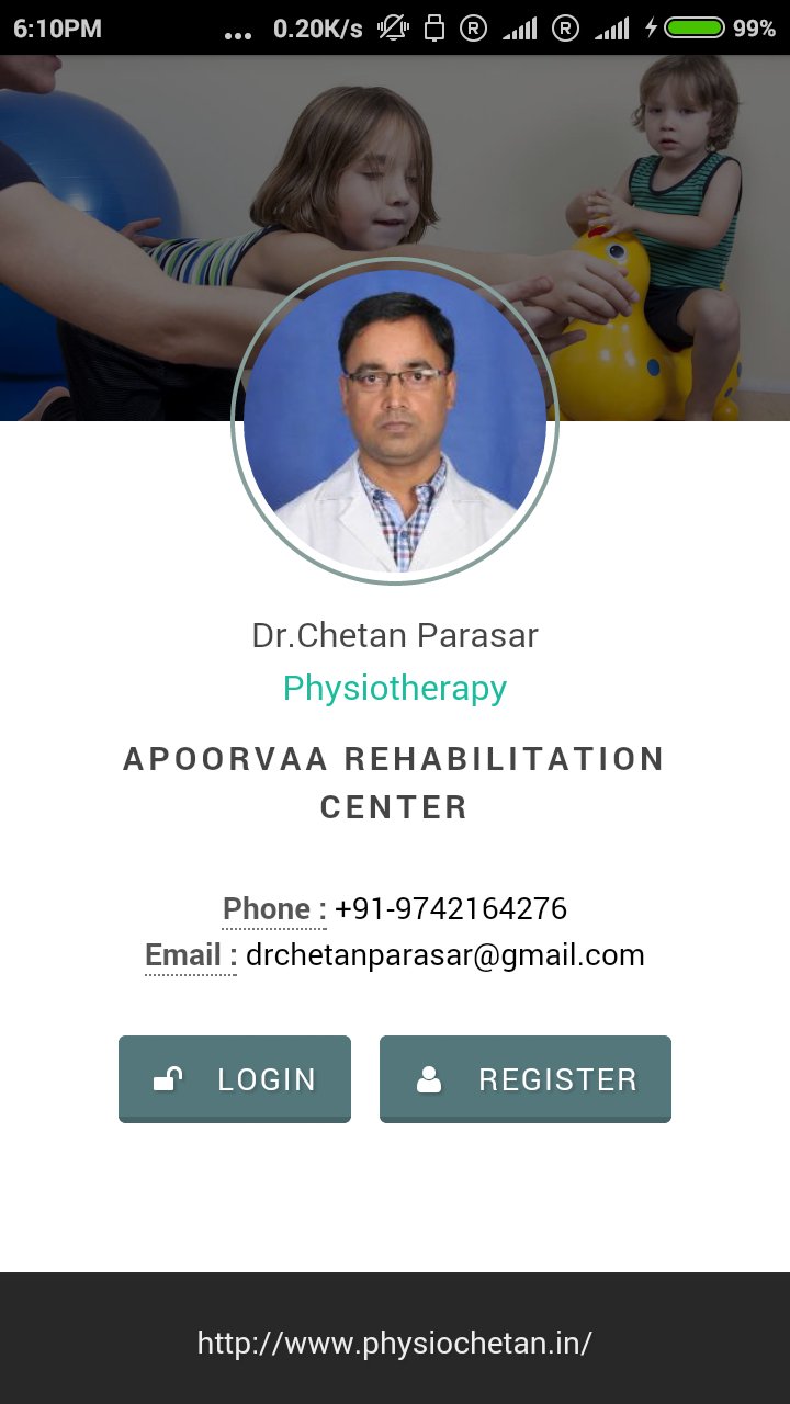 Online Physiotherapy App APK screenshot 1