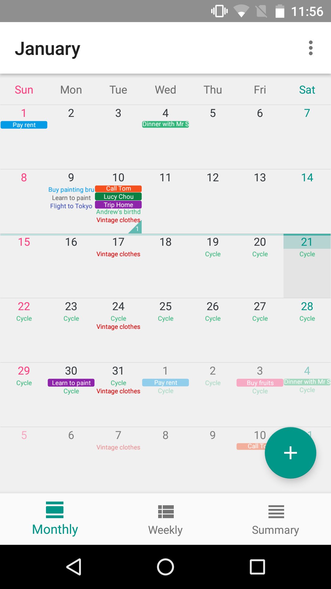 Calendar Plus - Event Reminder APK screenshot 1