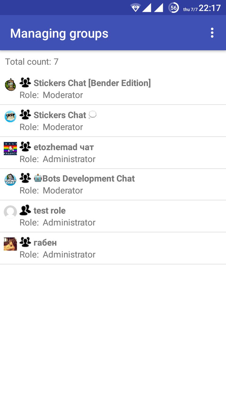 AdminTools for Telegram APK screenshot 1