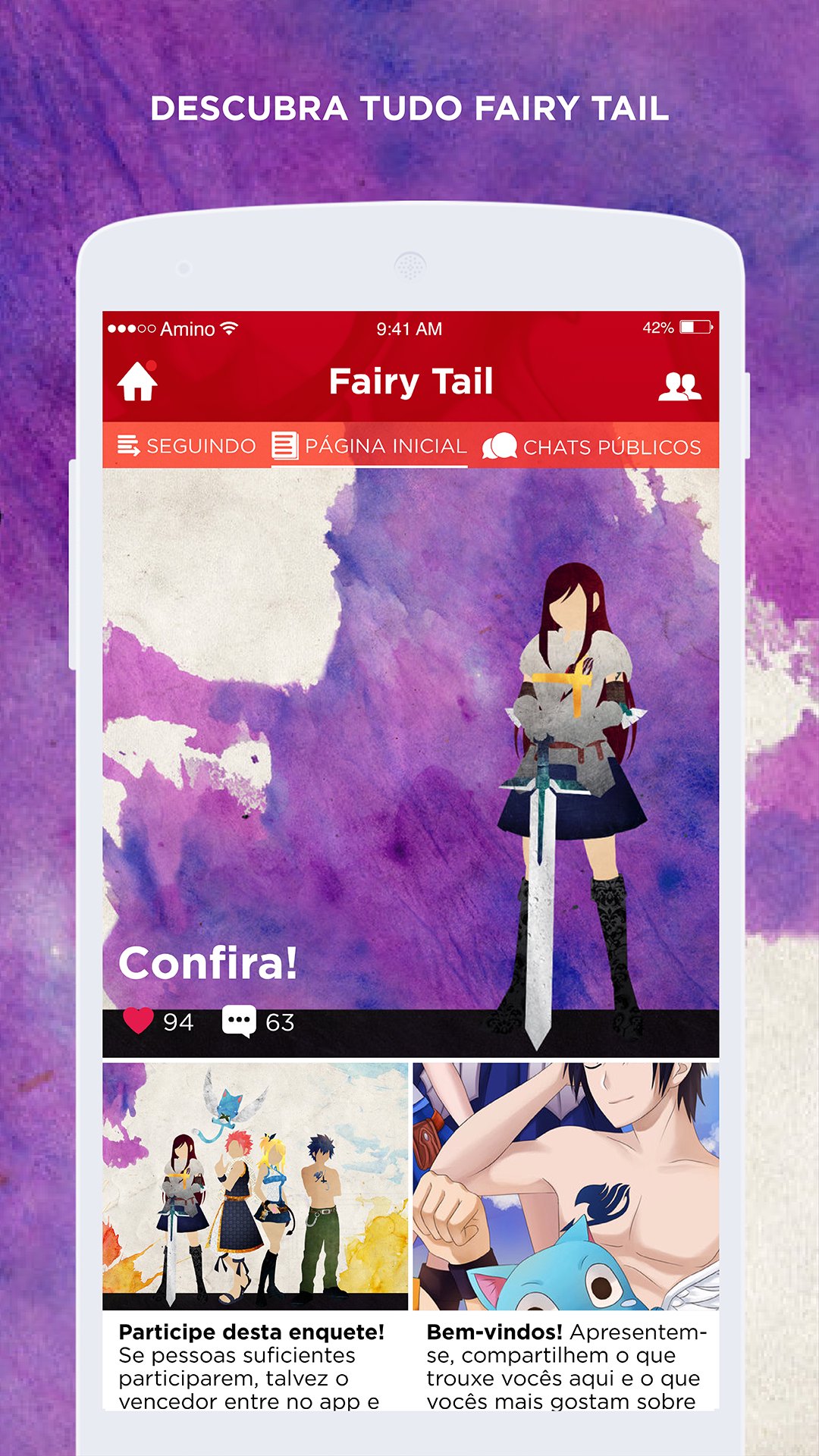 Amino Fairy Tail em Português APK screenshot 1