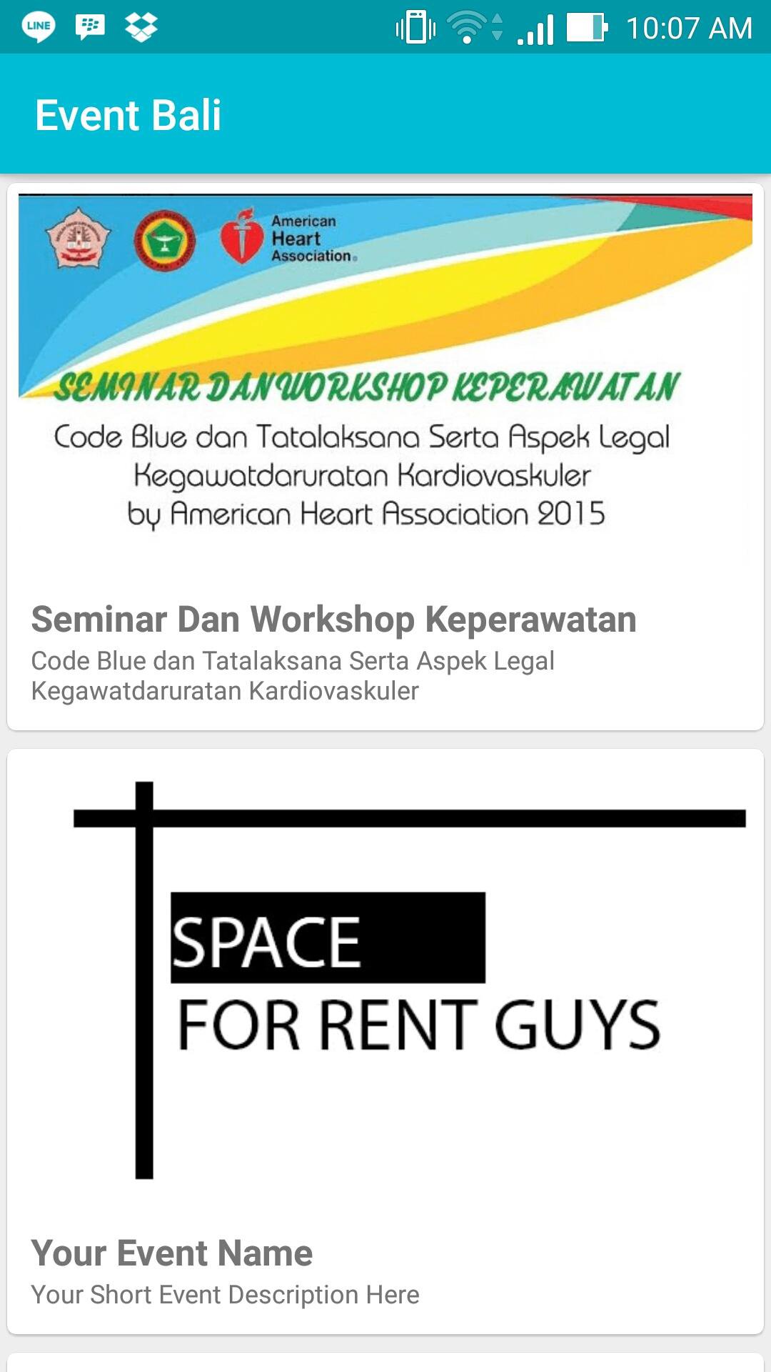 Event Bali APK screenshot 1