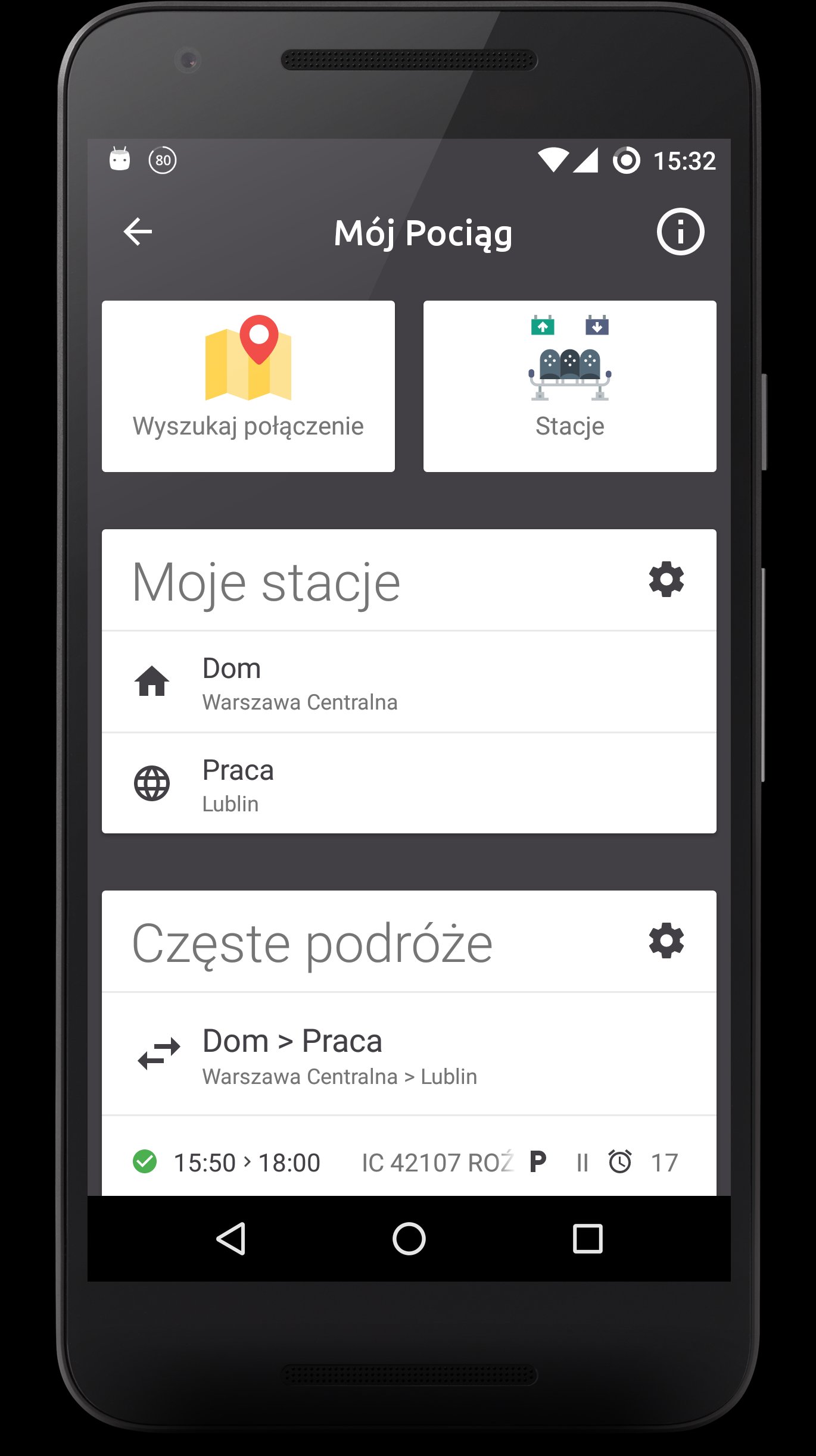 Mój Pociąg - Pociągi na s. PKP APK screenshot 1