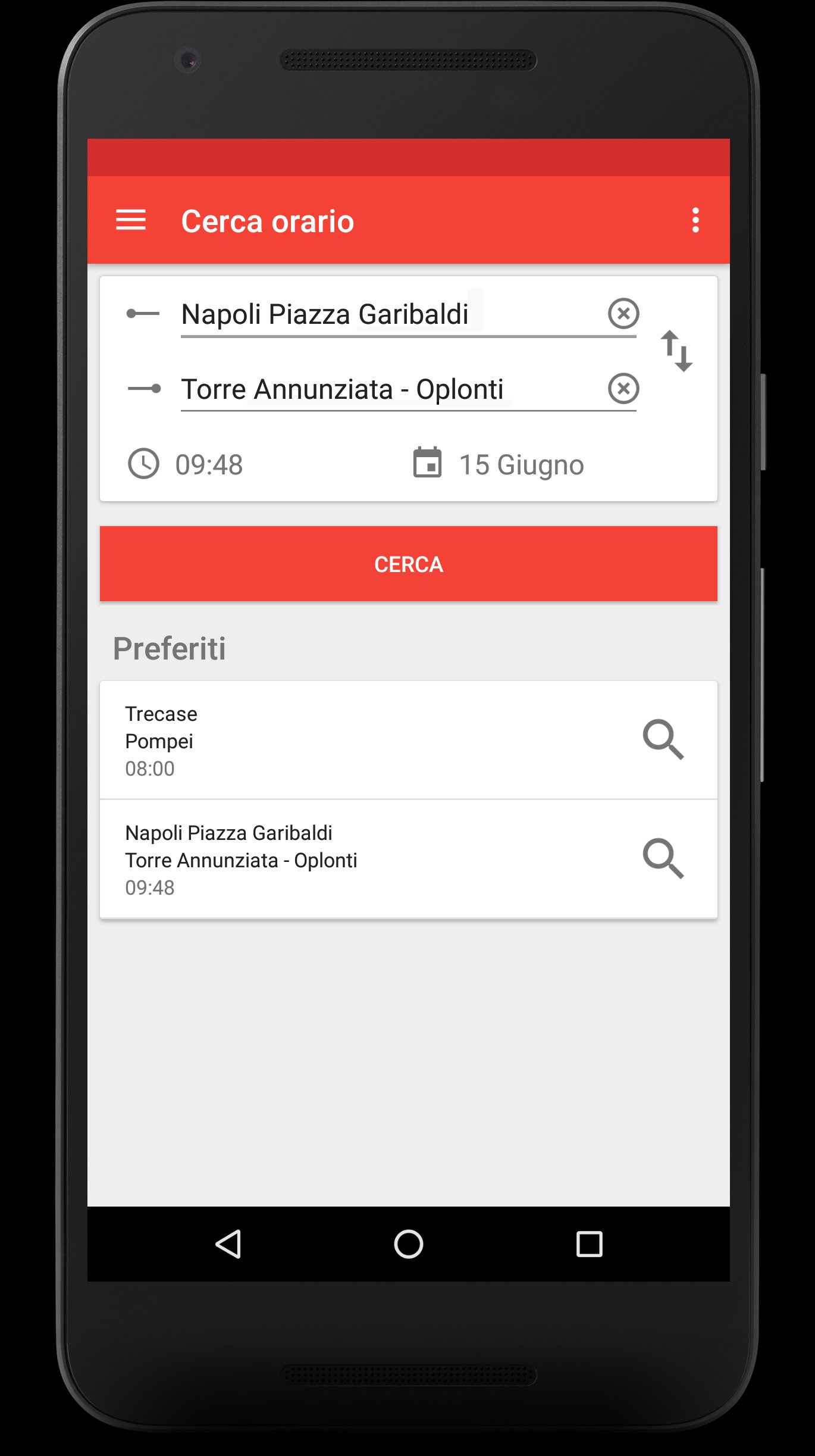 Orari Circumvesuviana APK screenshot 1