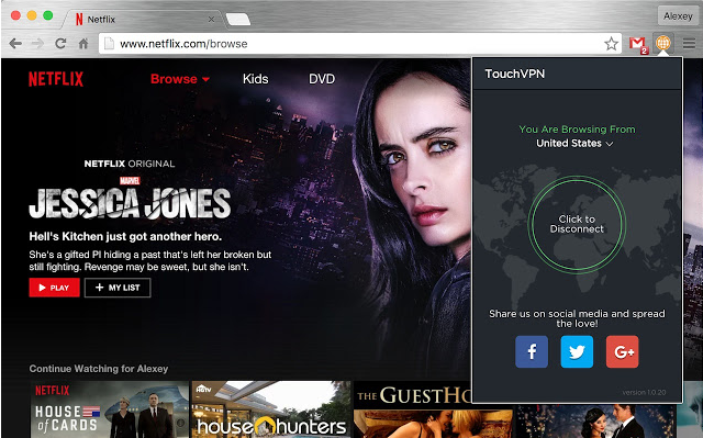 1.3.3 Touch VPN screenshot 1