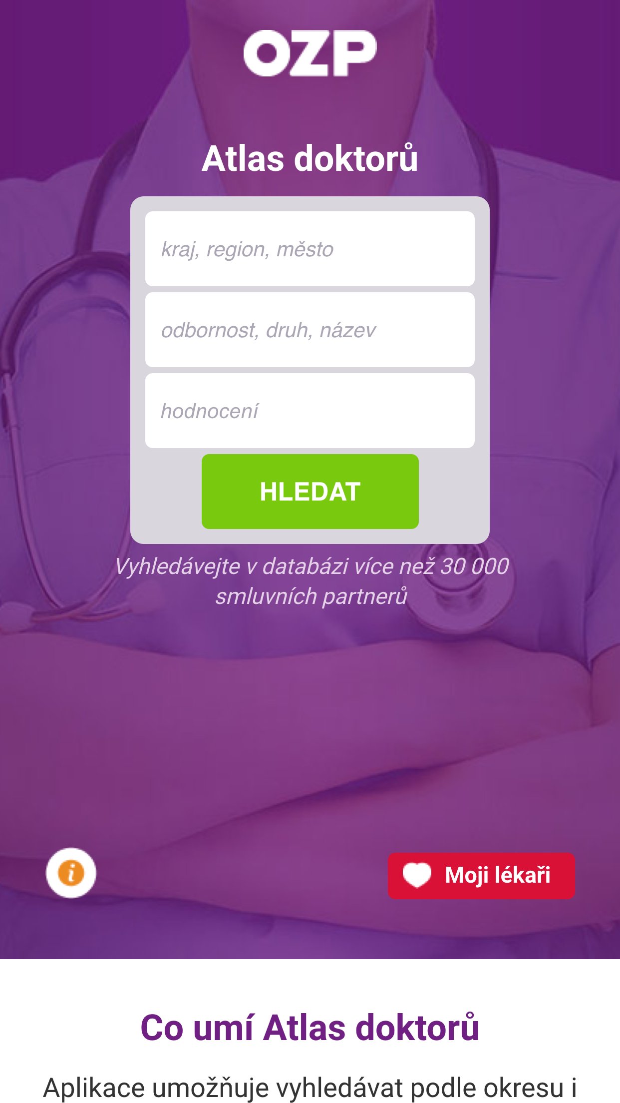 Atlas doktorů APK screenshot 1