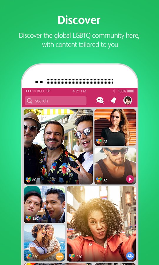 Moovz- The LGBT Social Network APK screenshot 1