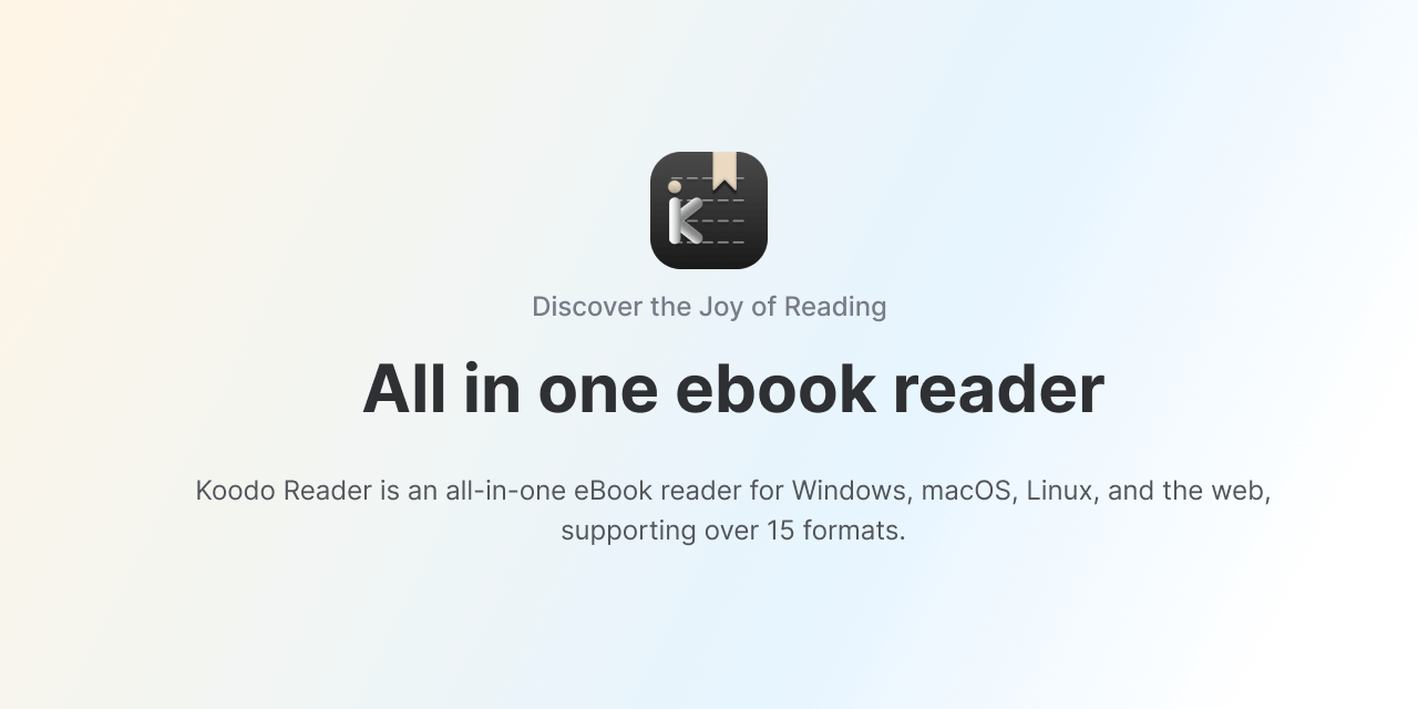 Koodo Reader screenshot 1