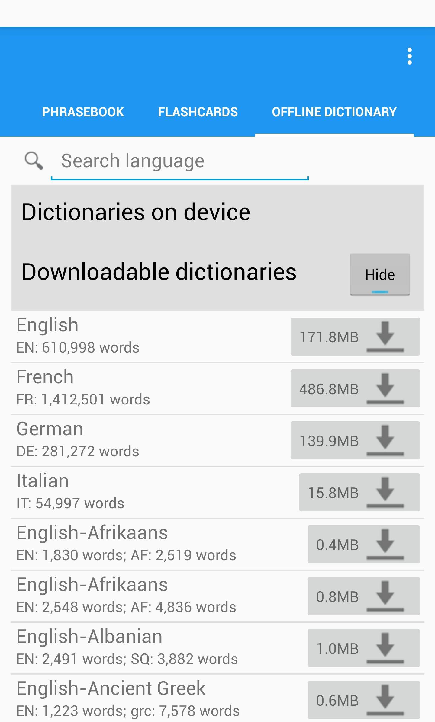 Korece İngilizce Tercüme kuru temizleme screenshot 1