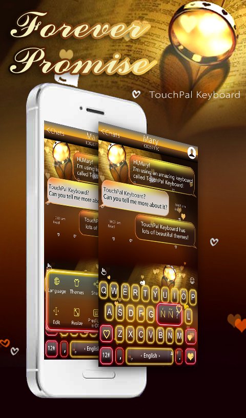 Forever Promise Keyboard Theme APK screenshot 1