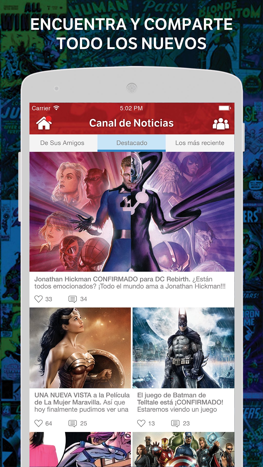 Comics Amino en Español APK screenshot 1