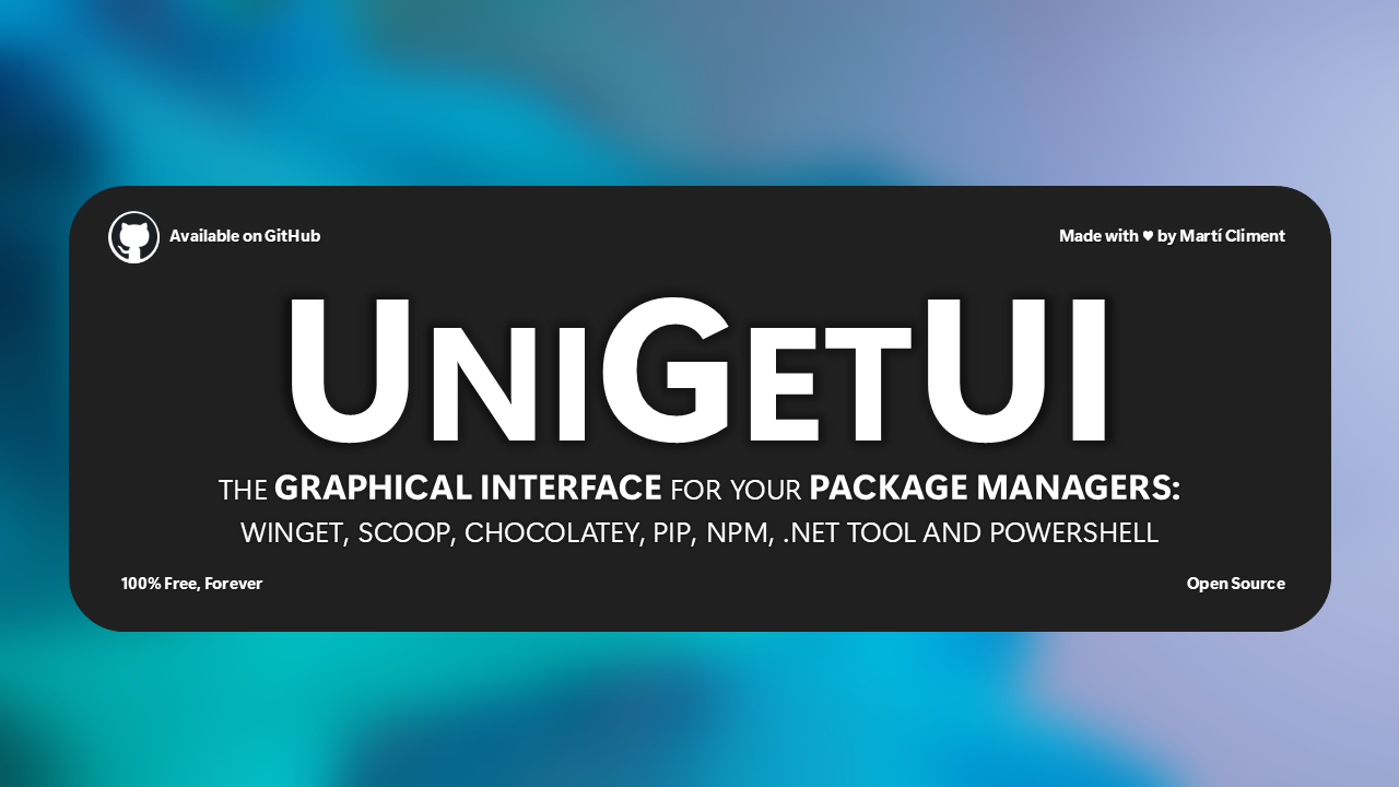 WingetUI screenshot 1