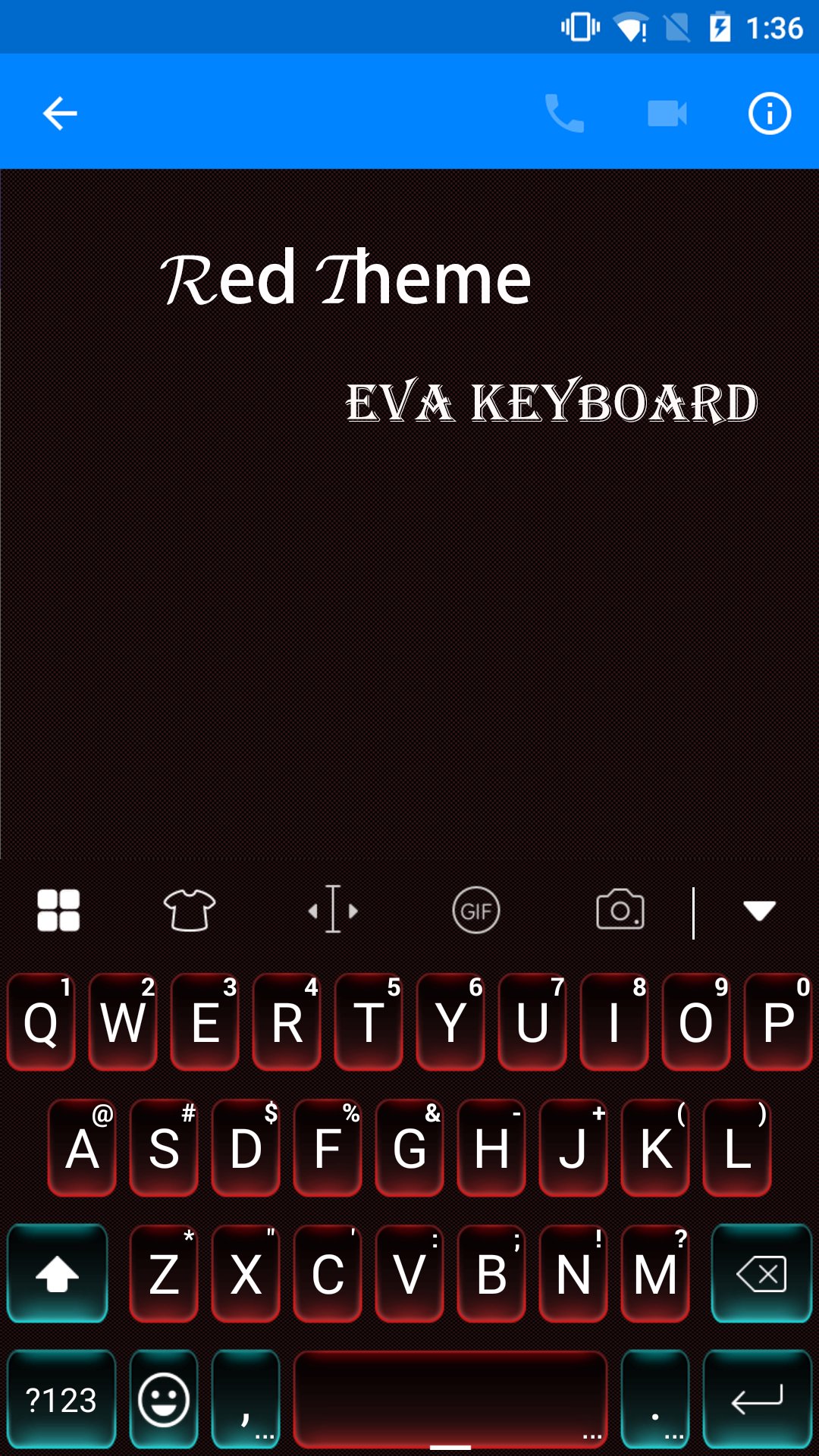 Kırmızı Tarzı Klavye Emoji Gif MUAYENE screenshot 1