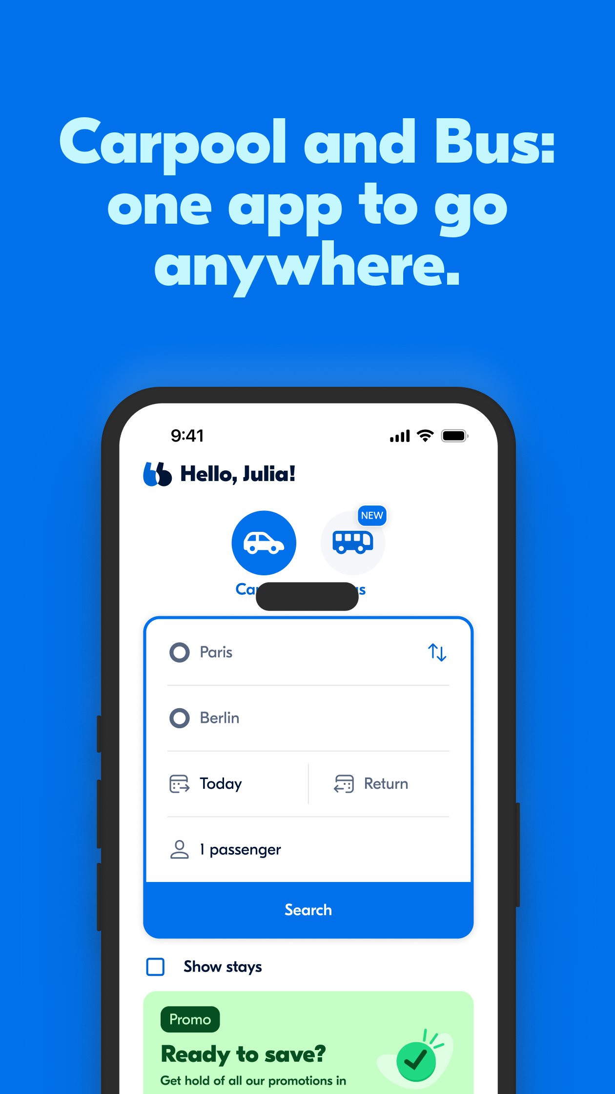 BlaBlaCar, Trusted Carpooling APK screenshot 1