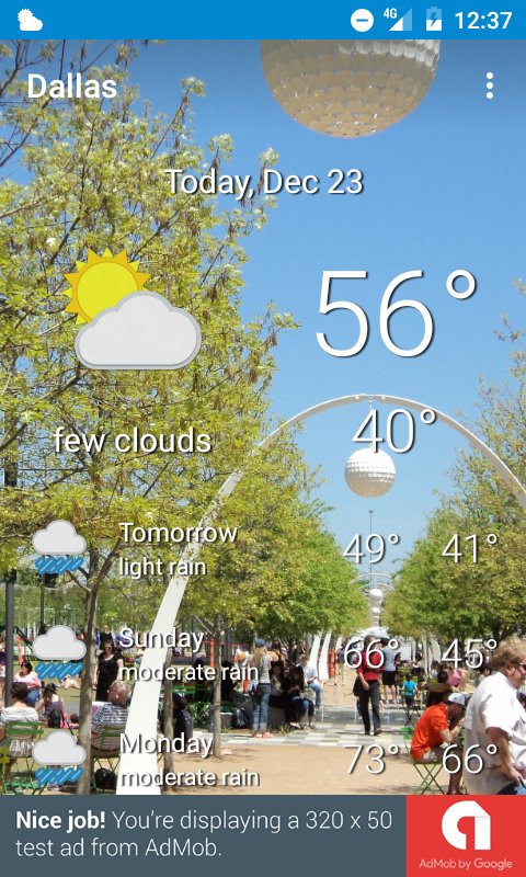 Dallas, TX - the weather APK screenshot 1