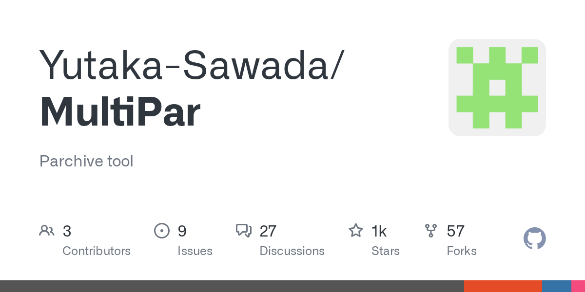 MultiPar screenshot 1