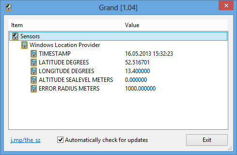 Grand screenshot 1
