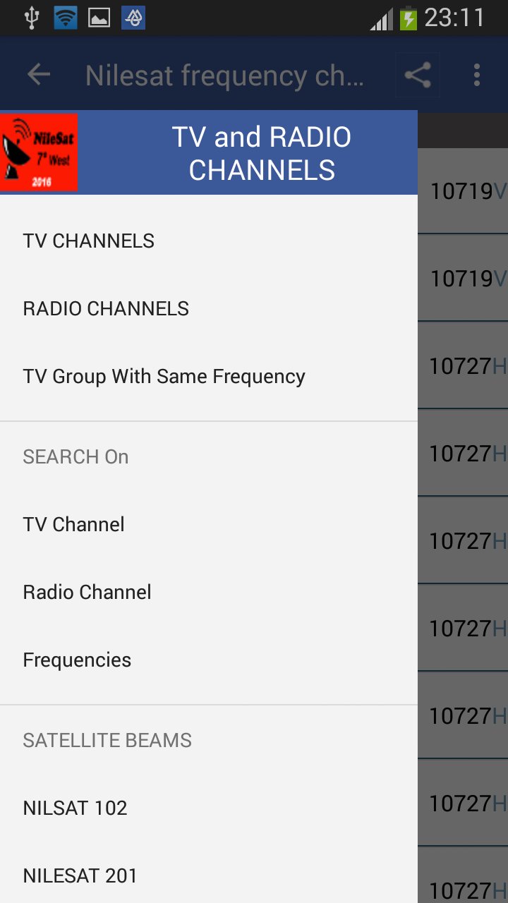 Nilesat Frequency Channels APK screenshot 1