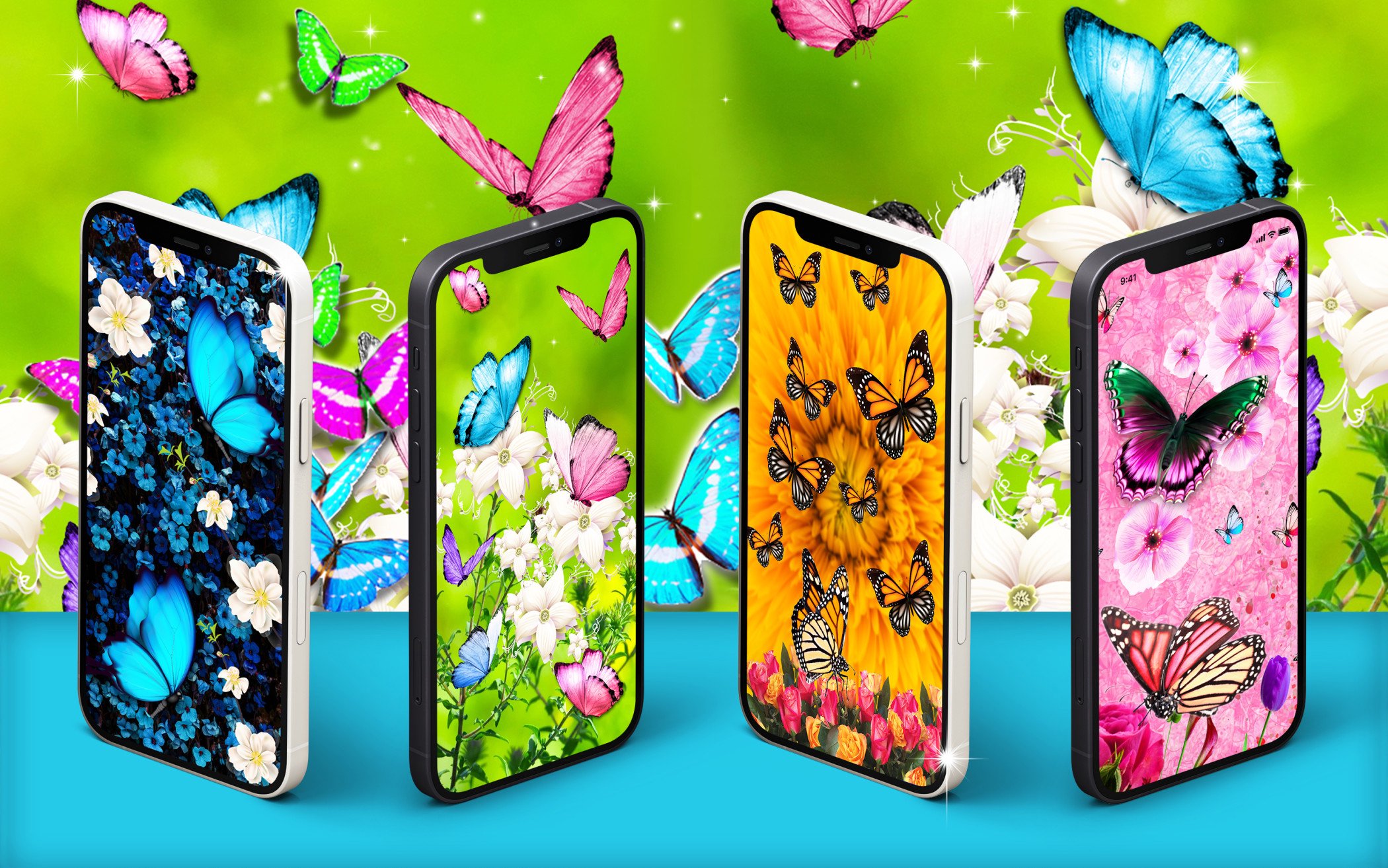 Butterflies live wallpaper APK screenshot 1