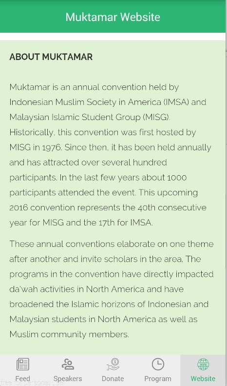 Muktamar IMSA-MISG 2016 APK screenshot 1