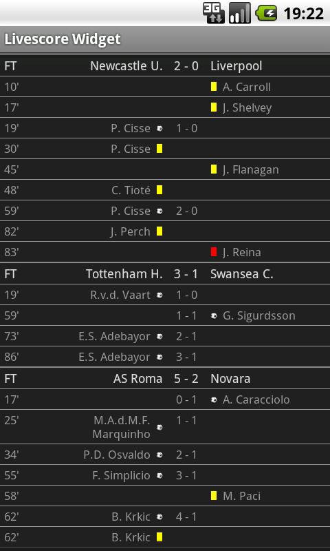 Futbol Canlı Widget MUAYENE screenshot 1