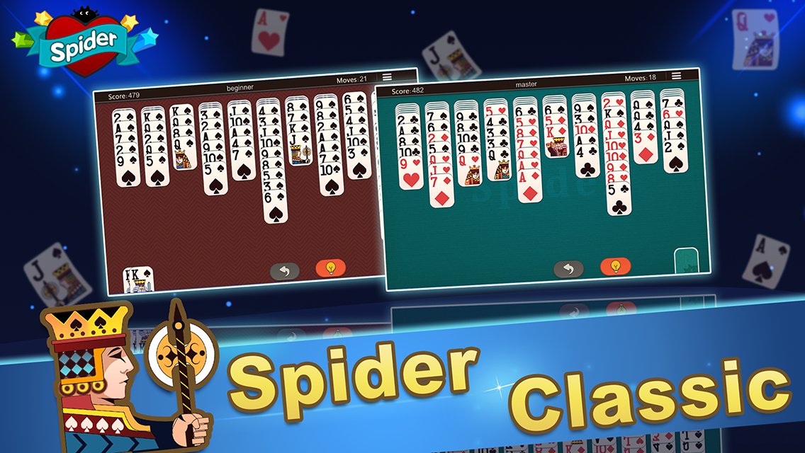 Örümcek Solitaire Kart Oyunu MUAYENE screenshot 1
