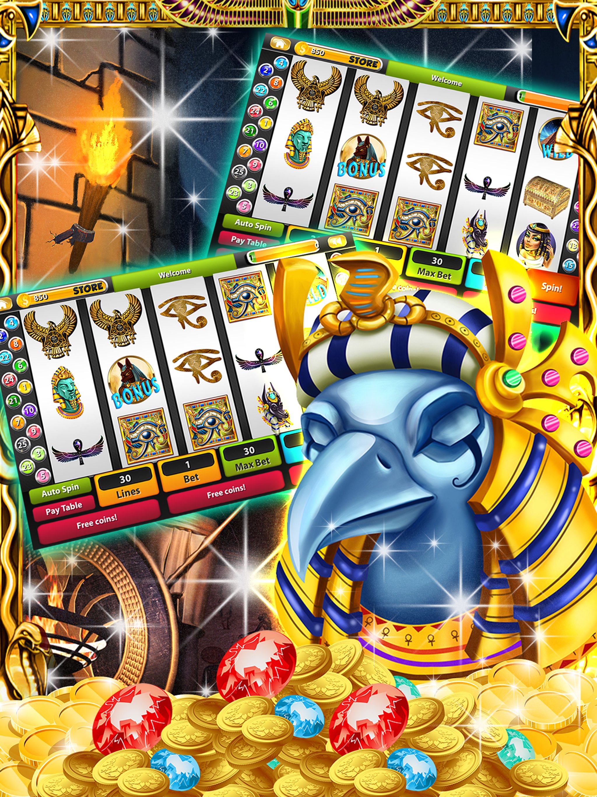 King tut Casino Slot MUAYENE screenshot 1