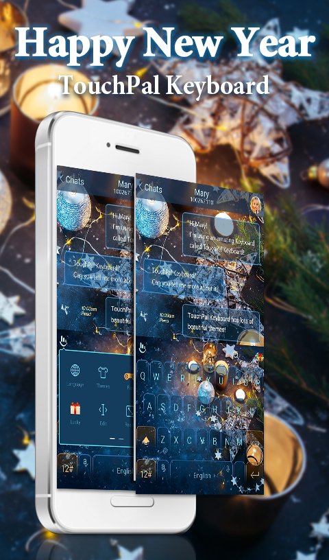 2017 Happy New Year Keyboard APK screenshot 1