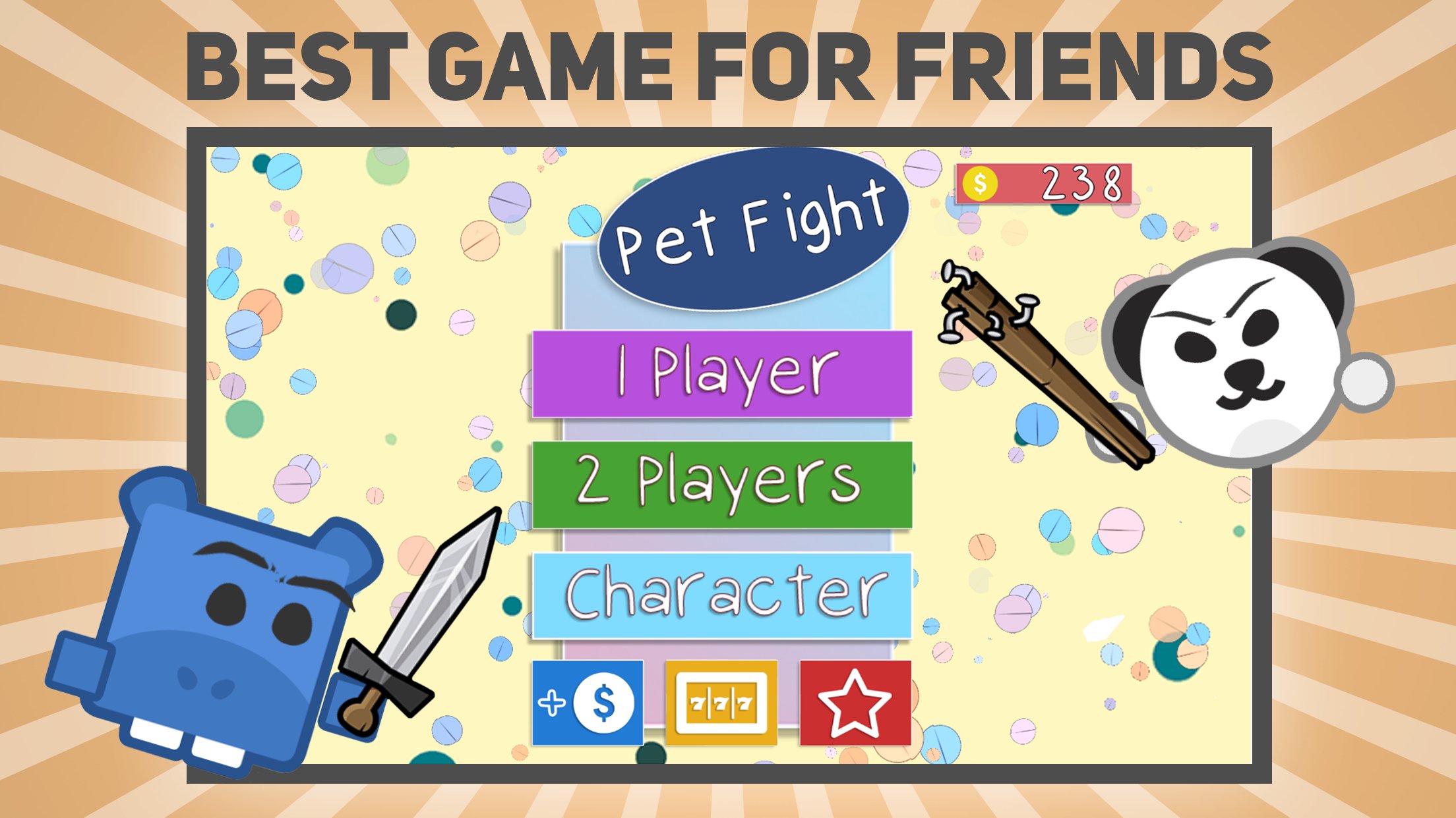 Pet Kavga - 2 Oyuncu için Oyun biraz daha indir screenshot 1