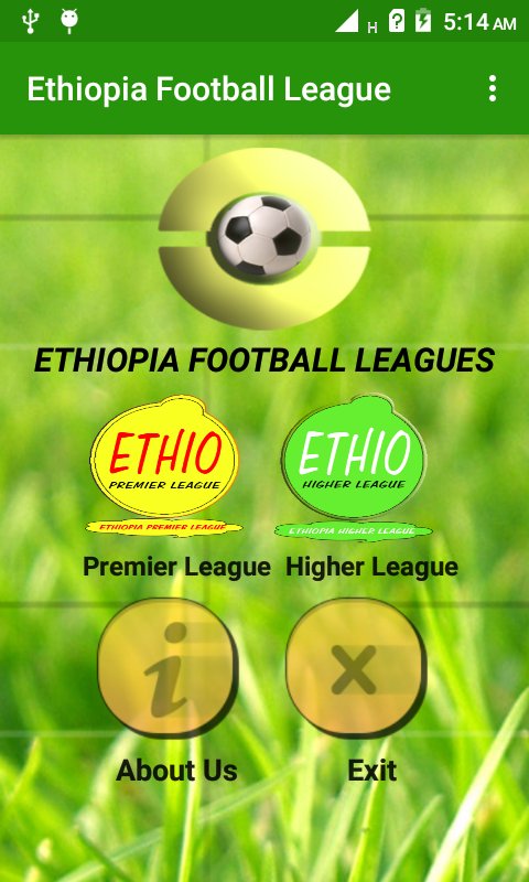 Etiyopya Futbol Ligleri MUAYENE screenshot 1