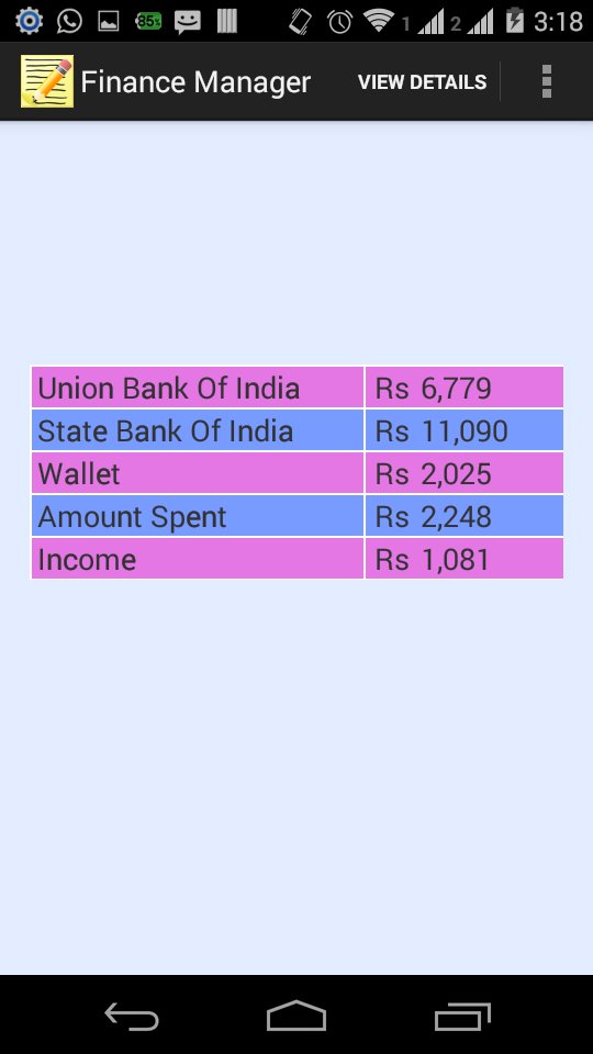 Finance Manager APK screenshot 1